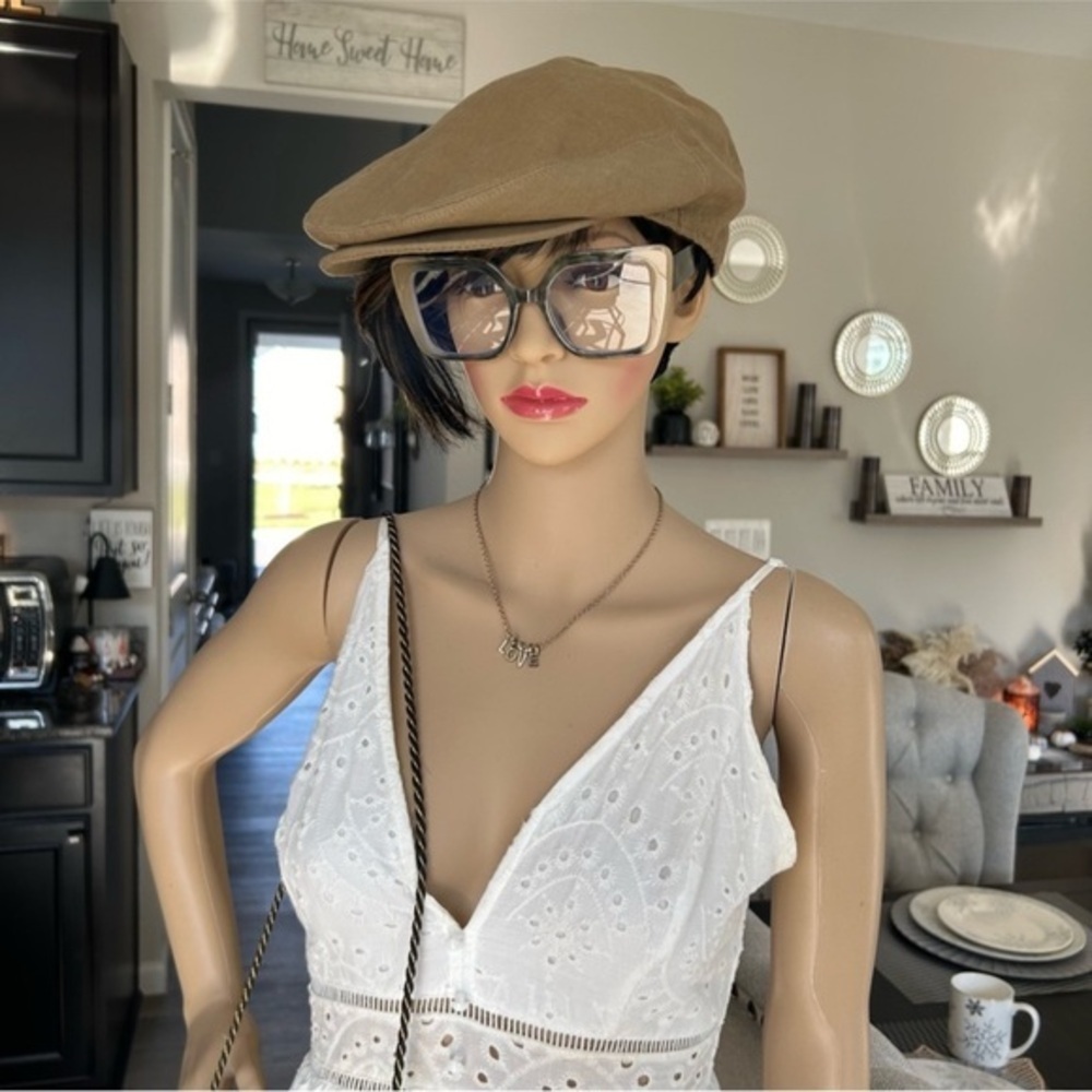 ✨NEW Chic Oversized Black and Tan personality glasses - Picture 2 of 5